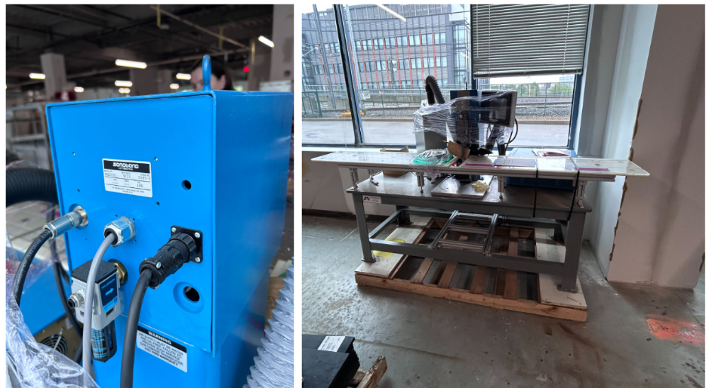 Image of Sonobound Ultrasonic Welder and Bench